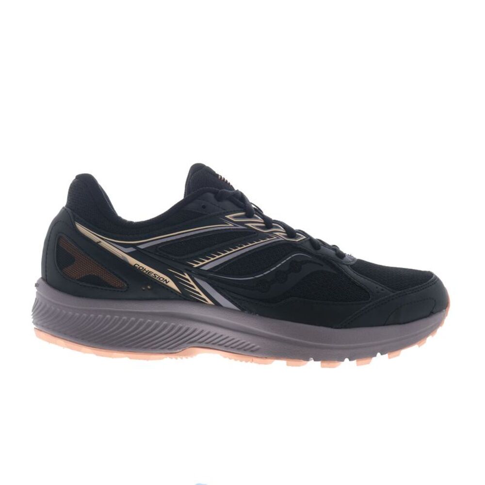 Saucony Womens Cohesion TR14 Trail Running Black Shoes (NWT)